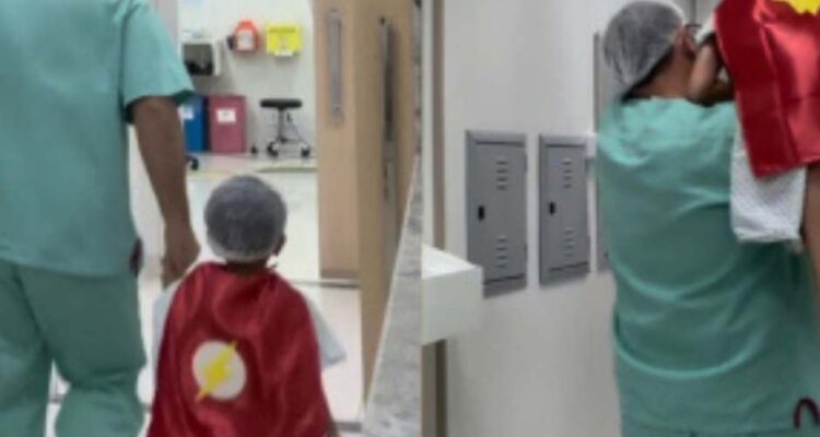 Médico brasileiro que veste crianças de super-heróis